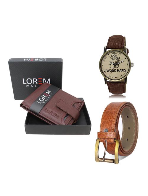 belt, wallet & watch gift combo - 19275969 - Very Small Image - 1