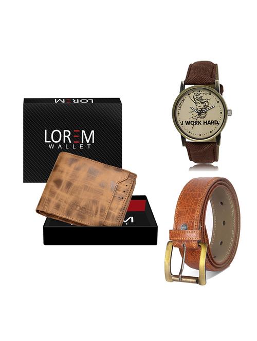 belt, wallet & watch gift combo - 19275981 - Very Small Image - 1