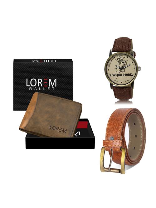 belt, wallet & watch gift combo - 19275986 - Very Small Image - 1