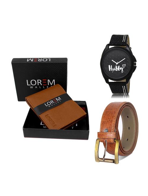 belt, wallet & watch gift combo - 19276053 - Very Small Image - 1