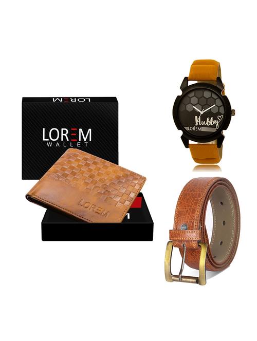 belt, wallet & watch gift combo - 19276132 - Very Small Image - 1