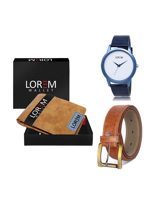belt, wallet & watch gift combo - 19276151 - Very Small Image - 1