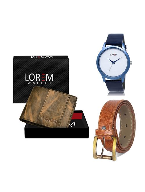 belt, wallet & watch gift combo - 19276160 - Very Small Image - 1