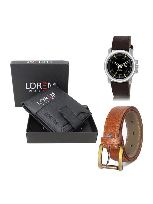 belt, wallet & watch gift combo - 19276193 - Very Small Image - 1