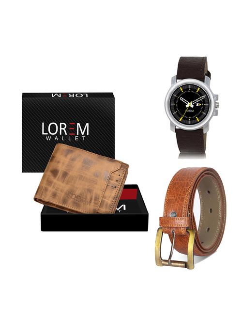 belt, wallet & watch gift combo - 19276206 - Very Small Image - 1