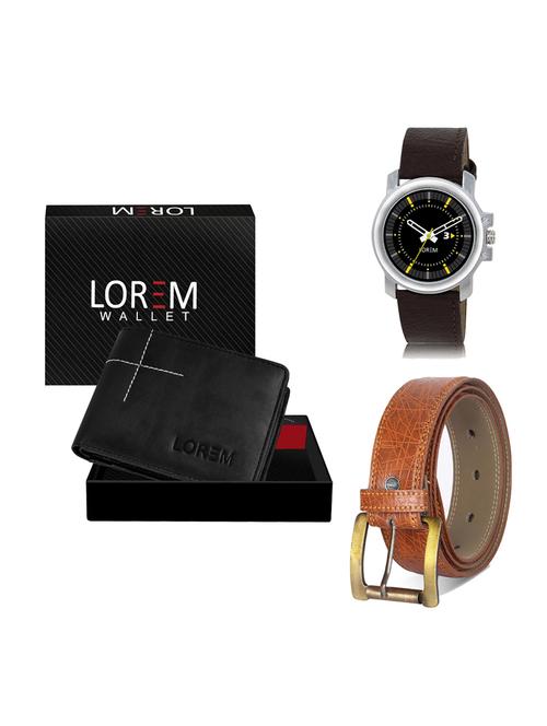 belt, wallet & watch gift combo - 19276225 - Very Small Image - 1