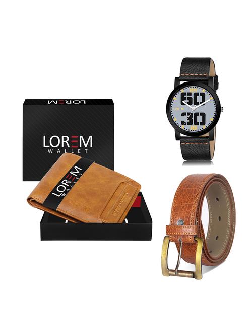belt, wallet & watch gift combo - 19276236 - Very Small Image - 1
