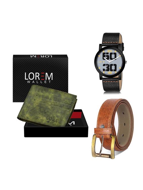 belt, wallet & watch gift combo - 19276247 - Very Small Image - 1