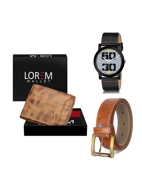 belt, wallet & watch gift combo - 19276251 - Very Small Image - 1