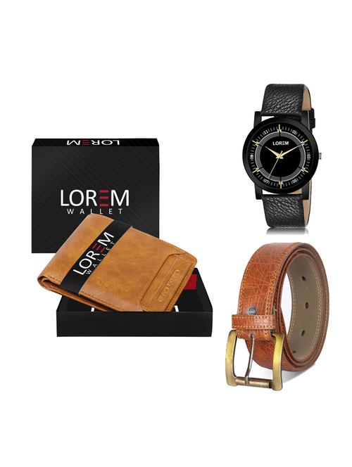 belt, wallet & watch gift combo - 19276281 - Very Small Image - 1