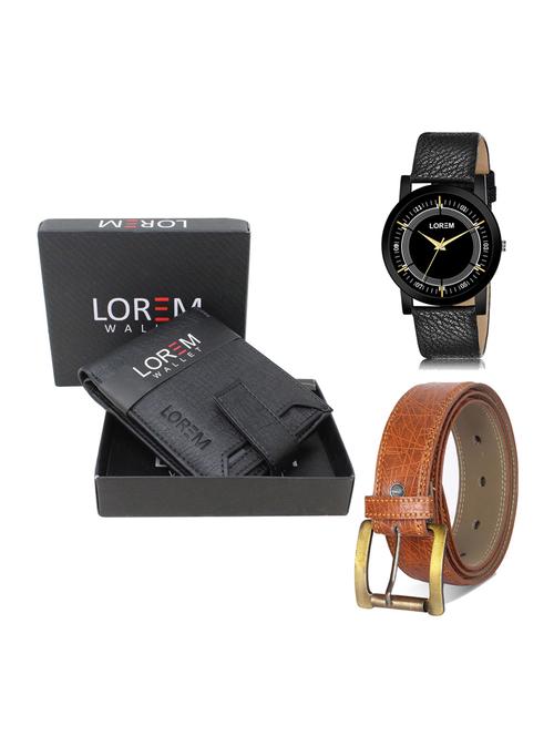 belt, wallet & watch gift combo - 19276283 - Very Small Image - 1