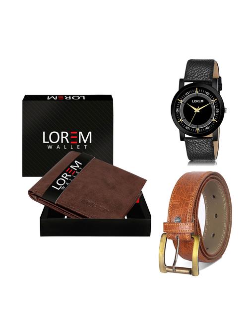 belt, wallet & watch gift combo - 19276287 - Very Small Image - 1