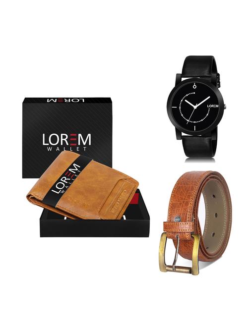 belt, wallet & watch gift combo - 19276326 - Very Small Image - 1