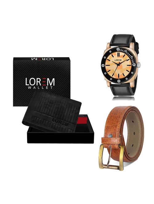 belt, wallet & watch gift combo - 19276396 - Very Small Image - 1