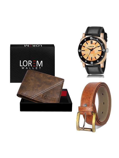 belt, wallet & watch gift combo - 19276397 - Very Small Image - 1