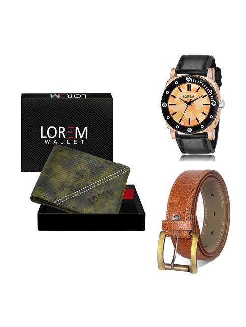belt, wallet & watch gift combo - 19276399 - Very Small Image - 1