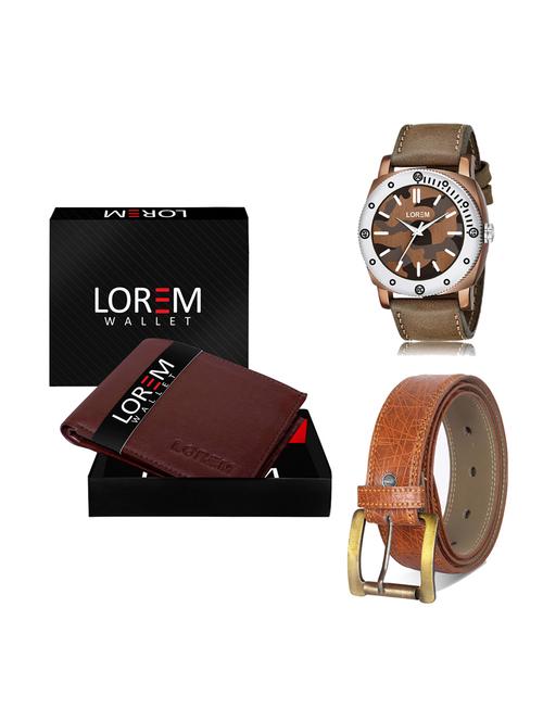 belt, wallet & watch gift combo - 19276424 - Very Small Image - 1