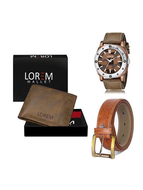belt, wallet & watch gift combo - 19276434 - Very Small Image - 1