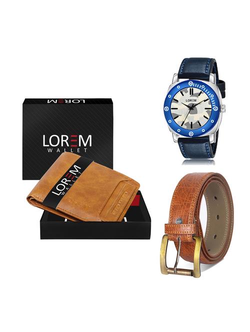 belt, wallet & watch gift combo - 19276461 - Very Small Image - 1