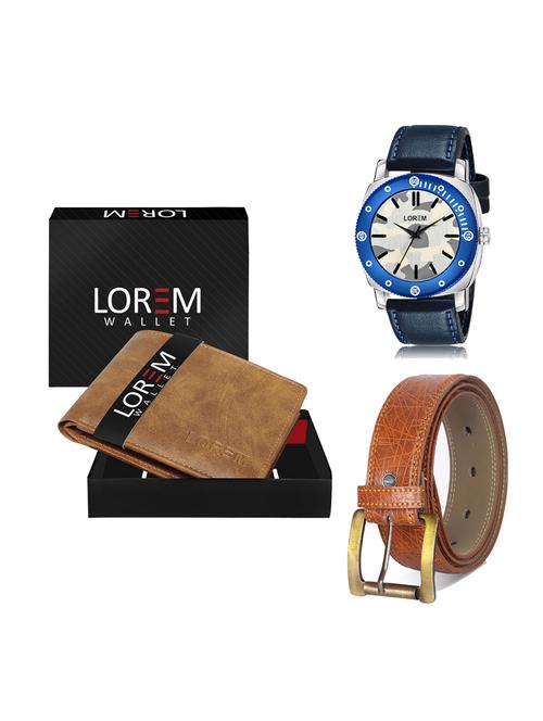 belt, wallet & watch gift combo - 19276468 - Very Small Image - 1