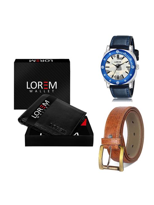 belt, wallet & watch gift combo - 19276470 - Very Small Image - 1