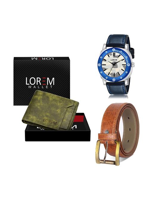 belt, wallet & watch gift combo - 19276471 - Very Small Image - 1