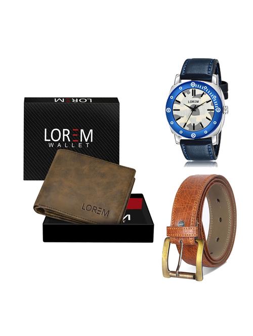 belt, wallet & watch gift combo - 19276480 - Very Small Image - 1
