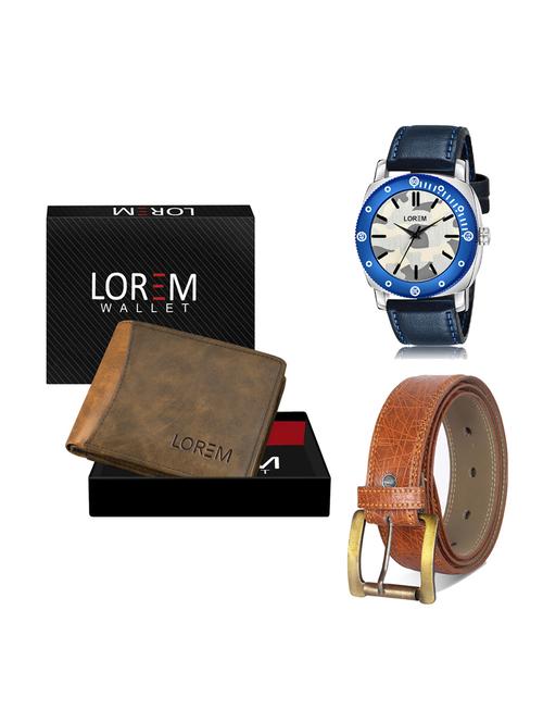 belt, wallet & watch gift combo - 19276481 - Very Small Image - 1