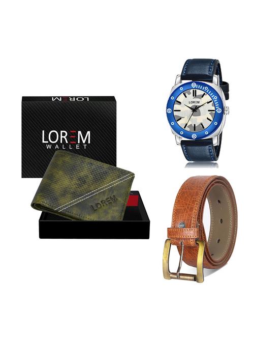 belt, wallet & watch gift combo - 19276489 - Very Small Image - 1