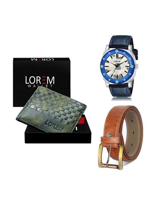 belt, wallet & watch gift combo - 19276493 - Very Small Image - 1