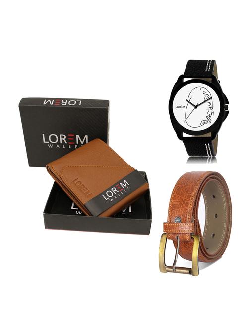 belt, wallet & watch gift combo - 19276502 - Very Small Image - 1