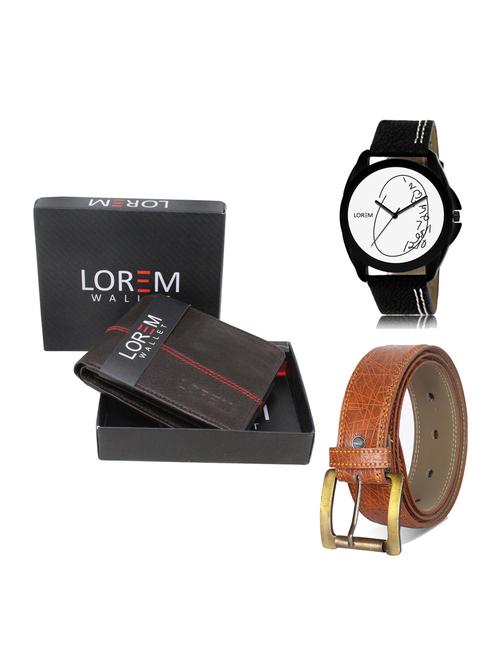 belt, wallet & watch gift combo - 19276507 - Very Small Image - 1