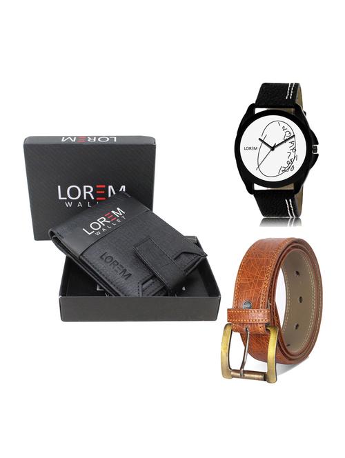 belt, wallet & watch gift combo - 19276508 - Very Small Image - 1