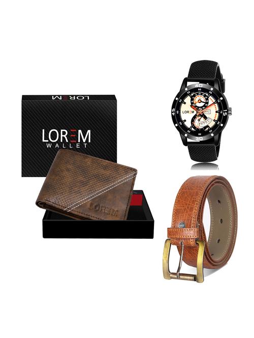 belt, wallet & watch gift combo - 19276577 - Very Small Image - 1