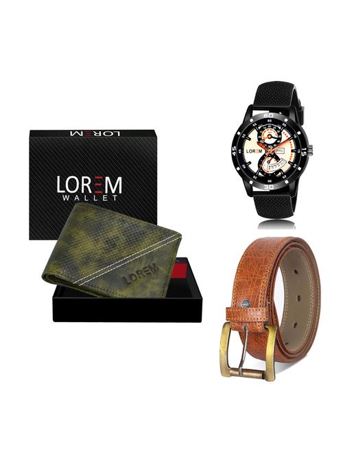 belt, wallet & watch gift combo - 19276579 - Very Small Image - 1