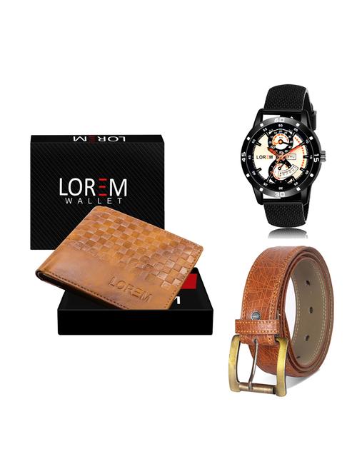 belt, wallet & watch gift combo - 19276582 - Very Small Image - 1