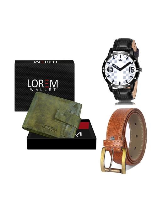 belt, wallet & watch gift combo - 19276657 - Very Small Image - 1
