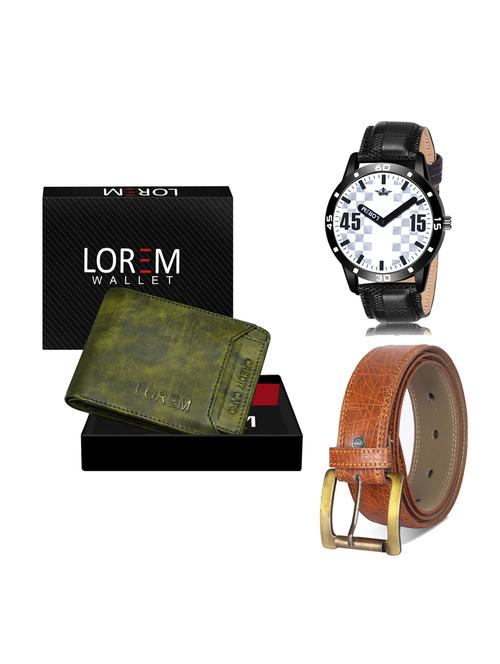 belt, wallet & watch gift combo - 19276662 - Very Small Image - 1