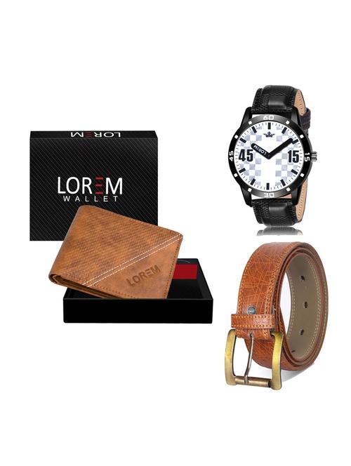 belt, wallet & watch gift combo - 19276668 - Very Small Image - 1