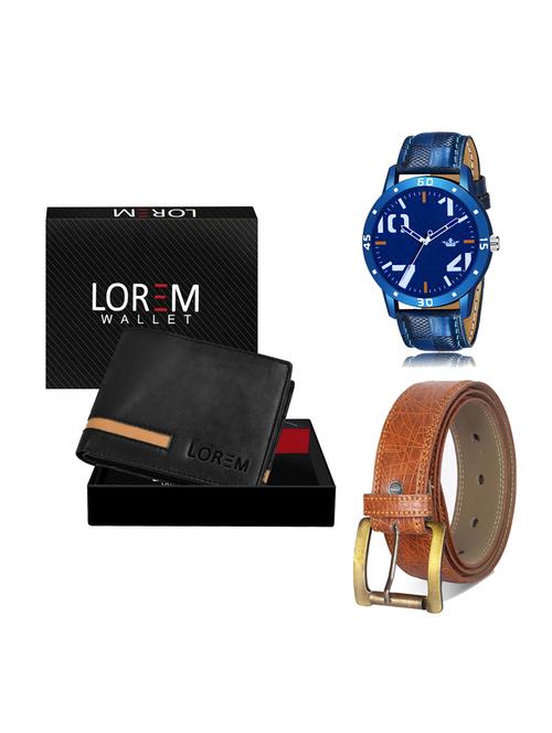 belt, wallet & watch gift combo - 19276722 - Very Small Image - 1