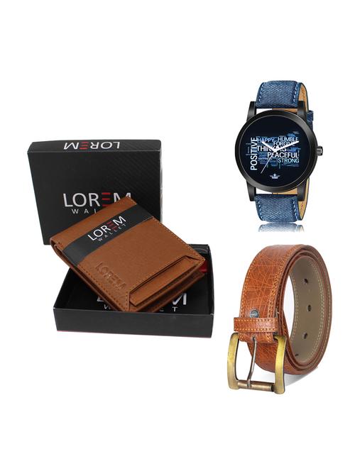 belt, wallet & watch gift combo - 19276729 - Very Small Image - 1