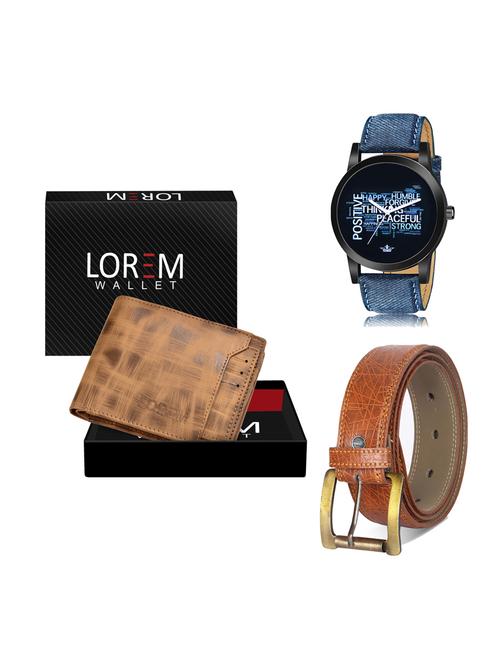 belt, wallet & watch gift combo - 19276746 - Very Small Image - 1