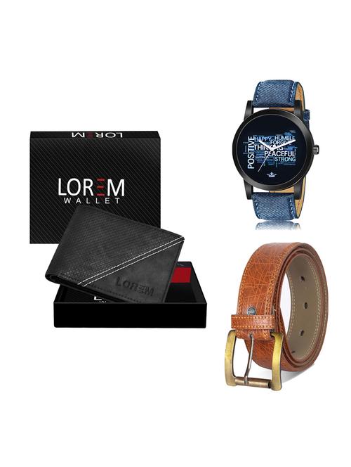 belt, wallet & watch gift combo - 19276760 - Very Small Image - 1