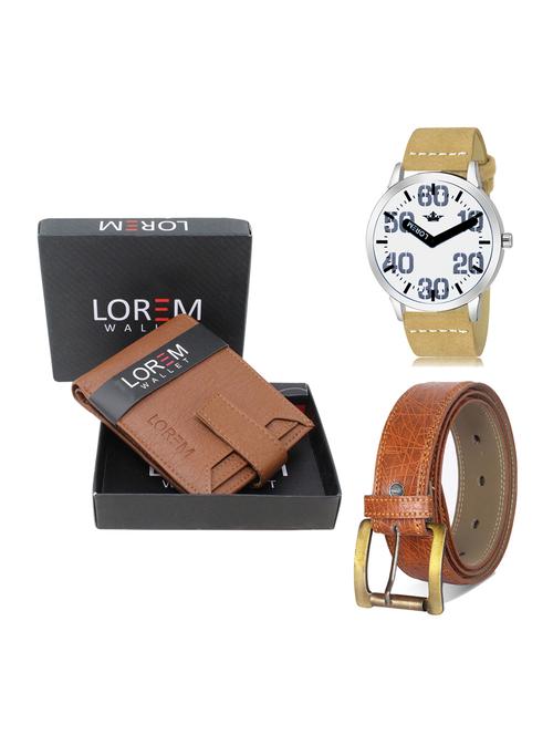 belt, wallet & watch gift combo - 19276825 - Very Small Image - 1