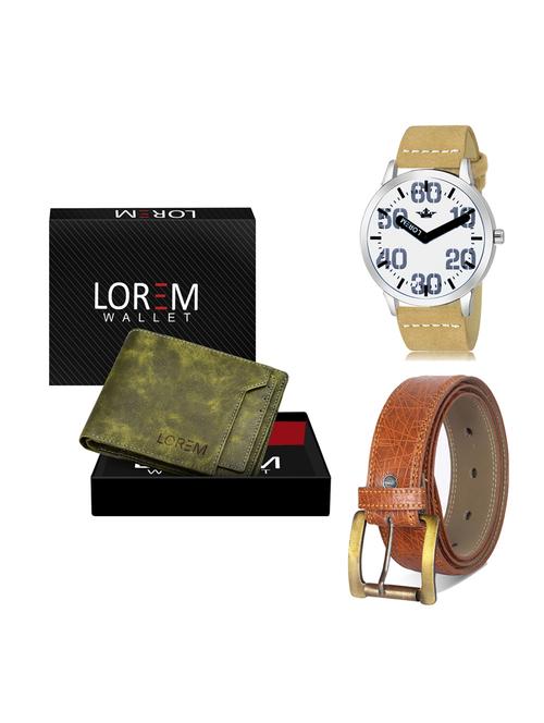 belt, wallet & watch gift combo - 19276831 - Very Small Image - 1