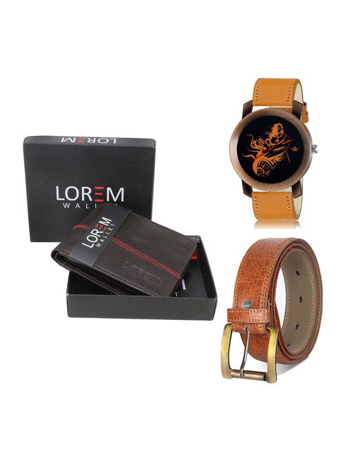 belt, wallet & watch gift combo - 19276912 - Very Small Image - 1