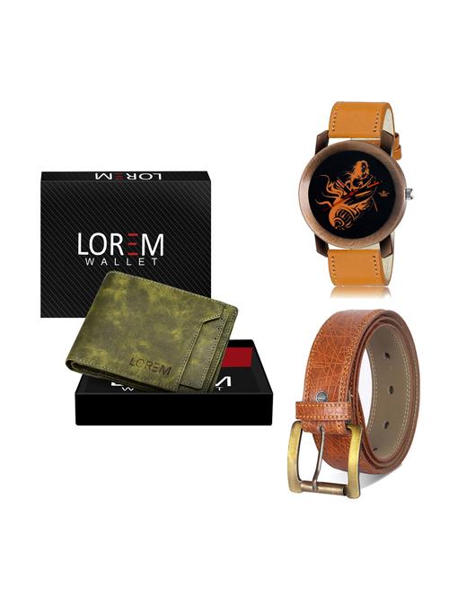 belt, wallet & watch gift combo - 19276921 - Very Small Image - 1