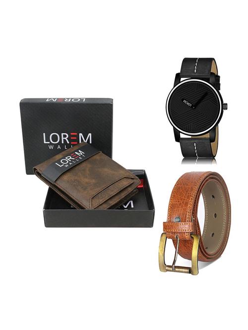 belt, wallet & watch gift combo - 19277045 - Very Small Image - 1