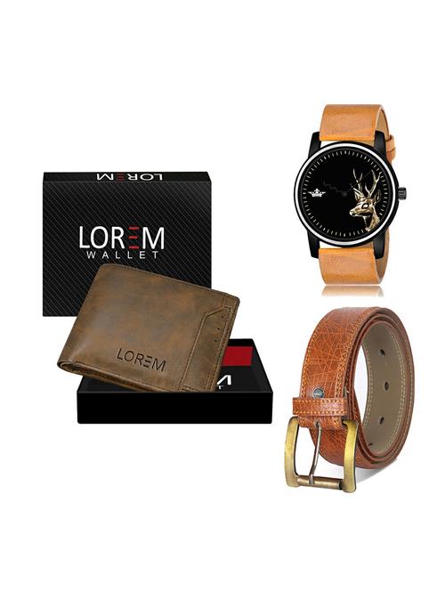 belt, wallet & watch gift combo - 19277154 - Very Small Image - 1
