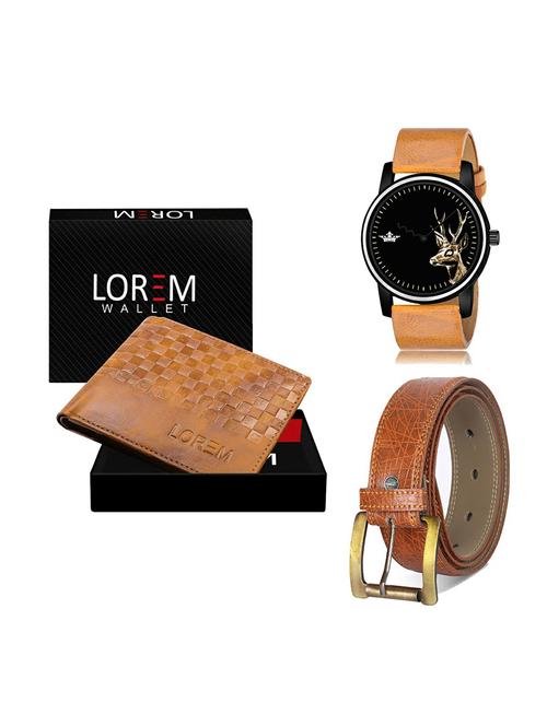 belt, wallet & watch gift combo - 19277167 - Very Small Image - 1